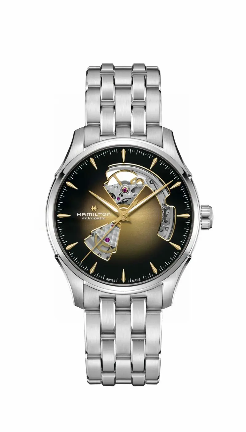 Montre Hamilton Jazzmaster Open Heart cadran ajouré — SIAUD Nice